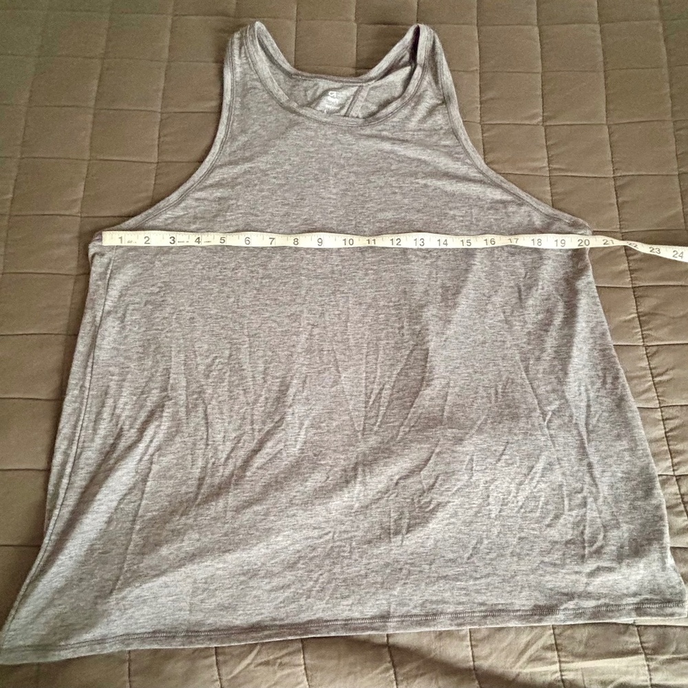 Grey GapFit Women's Large open back tank